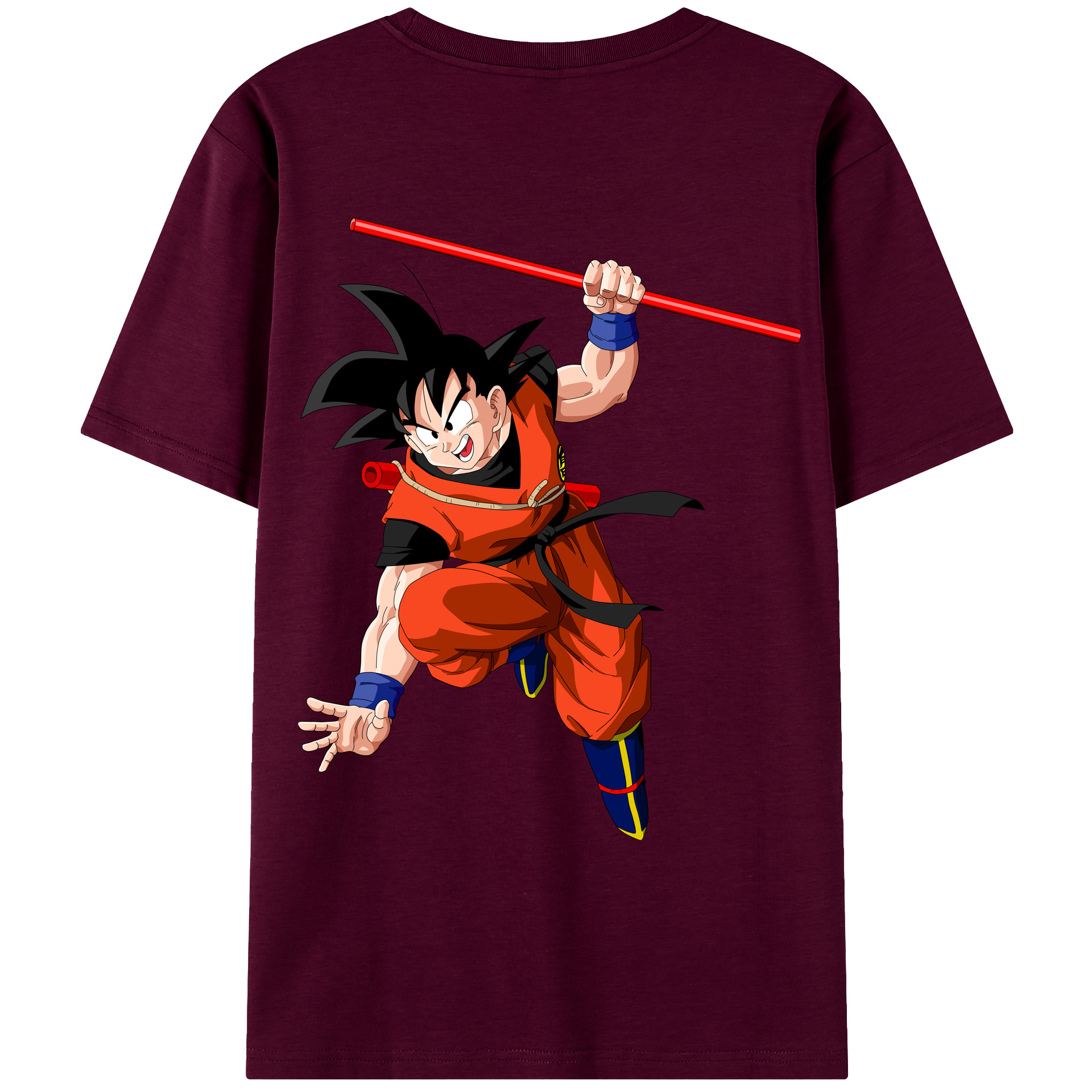 （画像用） ドラゴンボール 孫悟空（そん ごくう）Son Goku カカロット DRAGON BALL Kakarotto レディース半袖Tシャツ(バックプリント)
